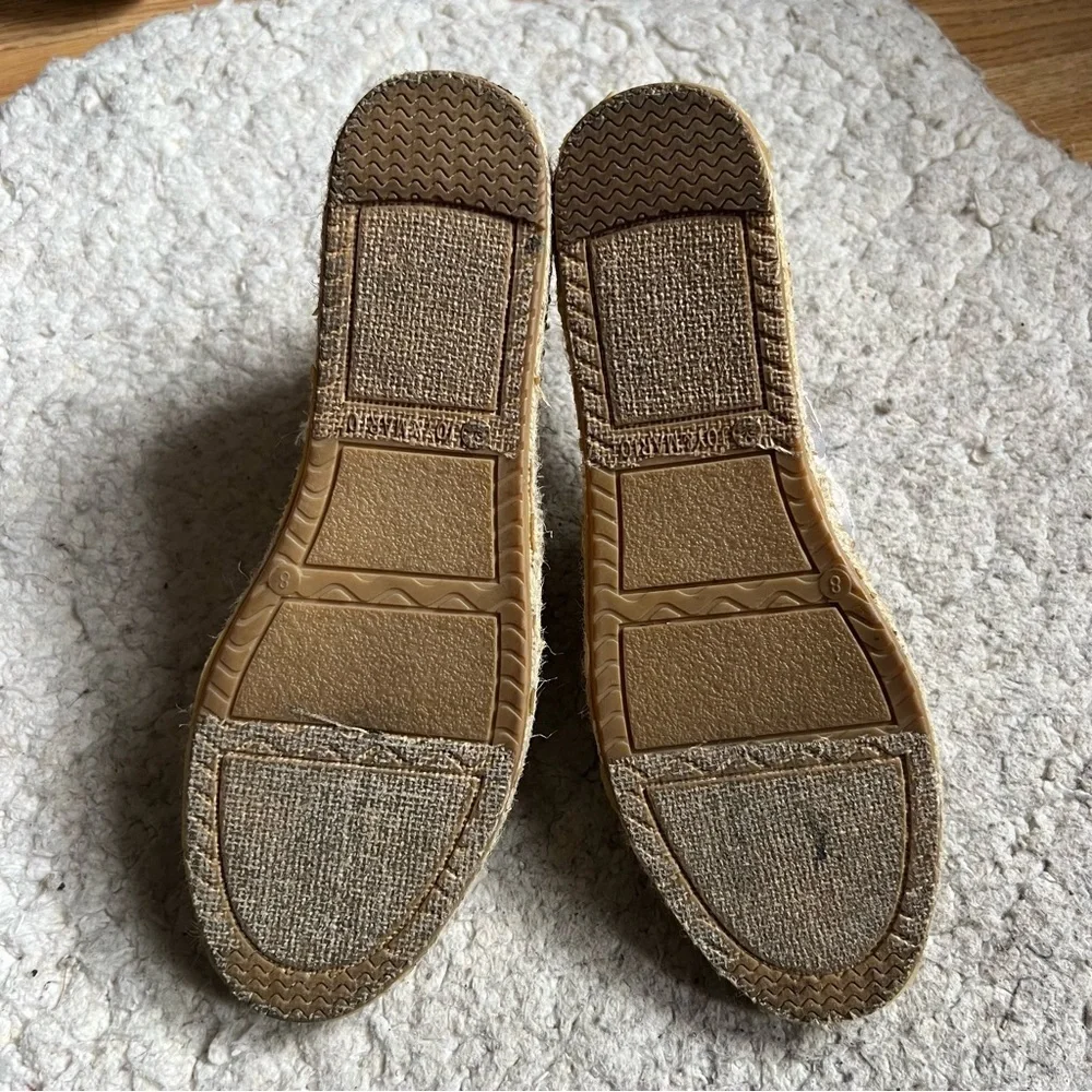 JOY&MARIO Handmade Women’s Slip-On Espadrille Mesh Loafers Flats in Beige Sz 40